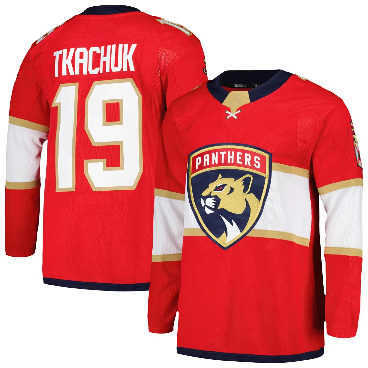 Men's Florida 19 Matthew Tkachuk 16 Aleksander Barkov 5 Aaron Ekblad 72 Sergei Bobrovsky Top Quality Stitched Ice Hockey Jersey