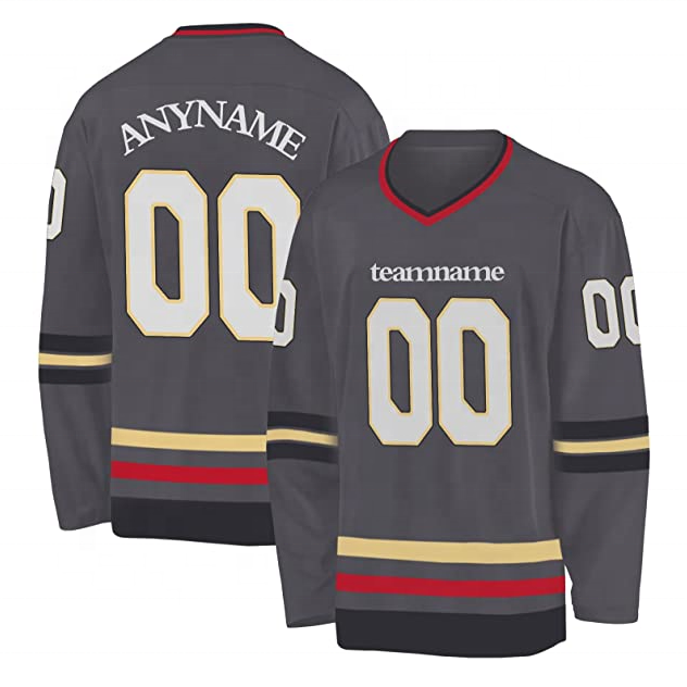 Custom embroidery logo hockey jersey custom made hockey jersey manufacturer custom sublimated hockey jersey