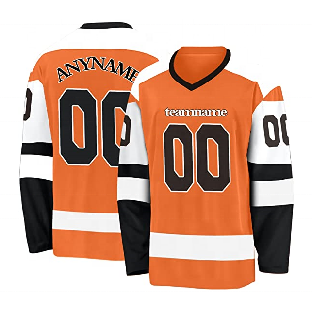 Custom embroidery logo hockey jersey custom made hockey jersey manufacturer custom sublimated hockey jersey