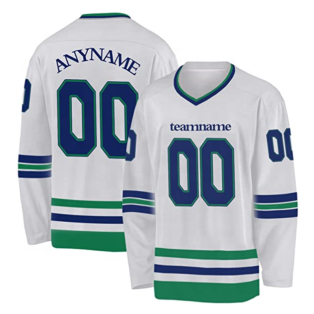 Custom embroidery logo hockey jersey custom made hockey jersey manufacturer custom sublimated hockey jersey