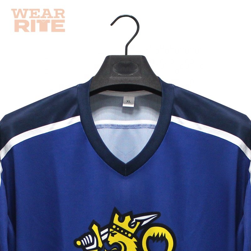 long sleeve sublimation printing ice hockey shirt