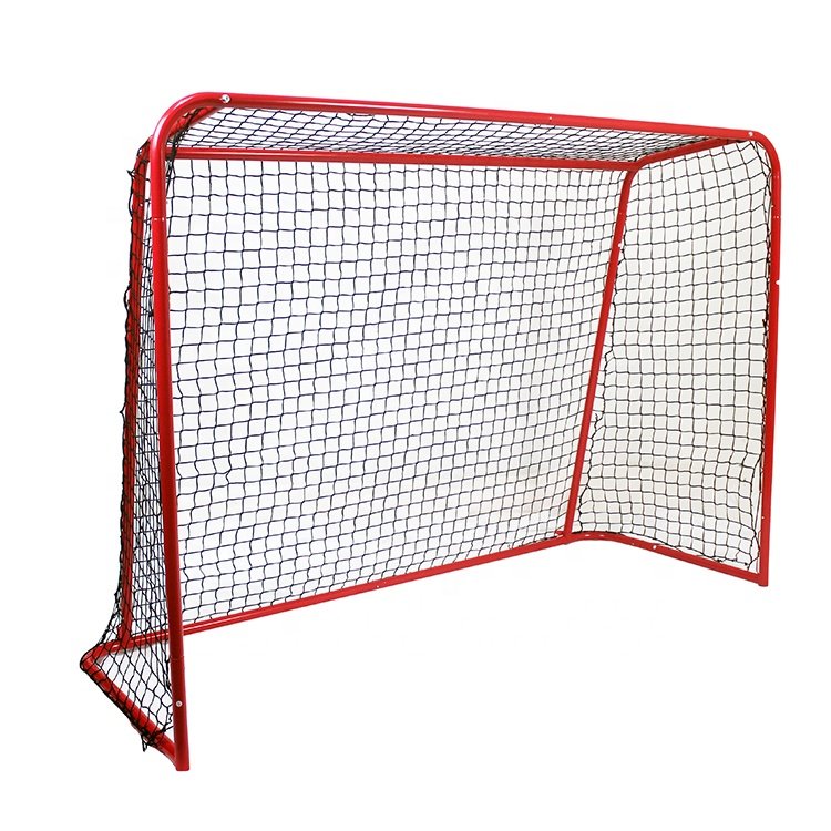 High quality steel tube portable assembly standard size ice hockey goal