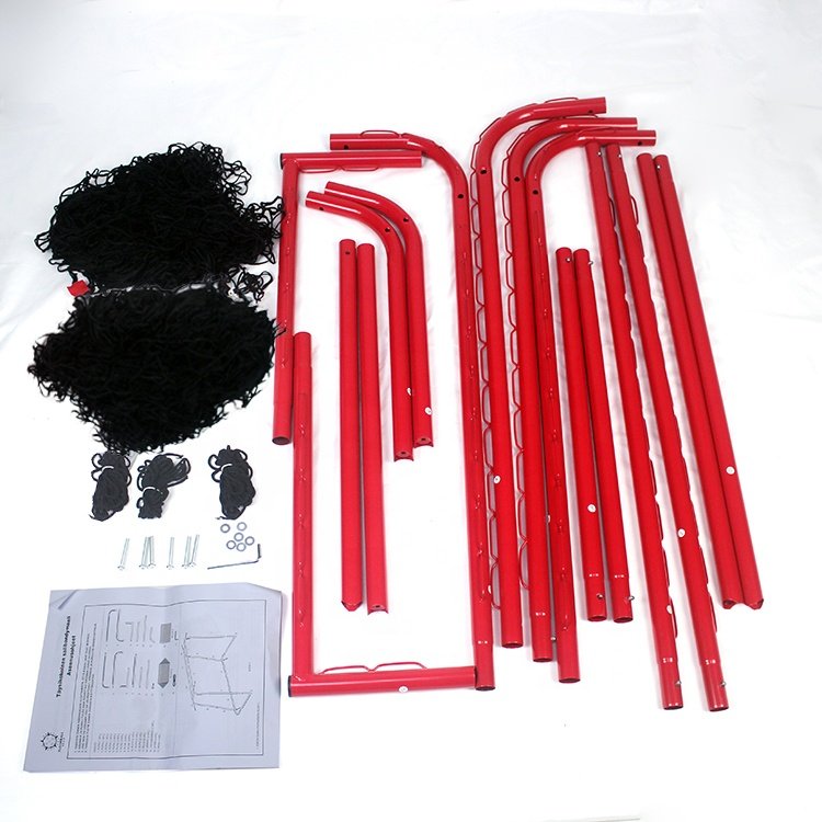 High quality steel tube portable assembly standard size ice hockey goal