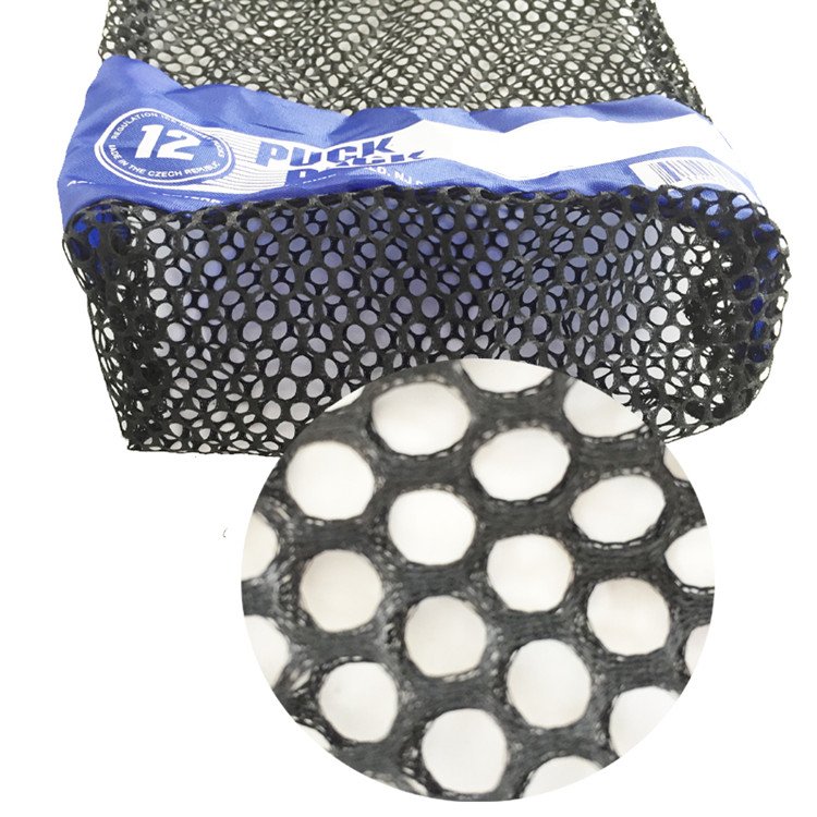 Custom Logo Printed Golf Ball Ice Hockey Polyester Storage Mesh Drawstring Carry Bag Packaging Drawstring Mesh Bag