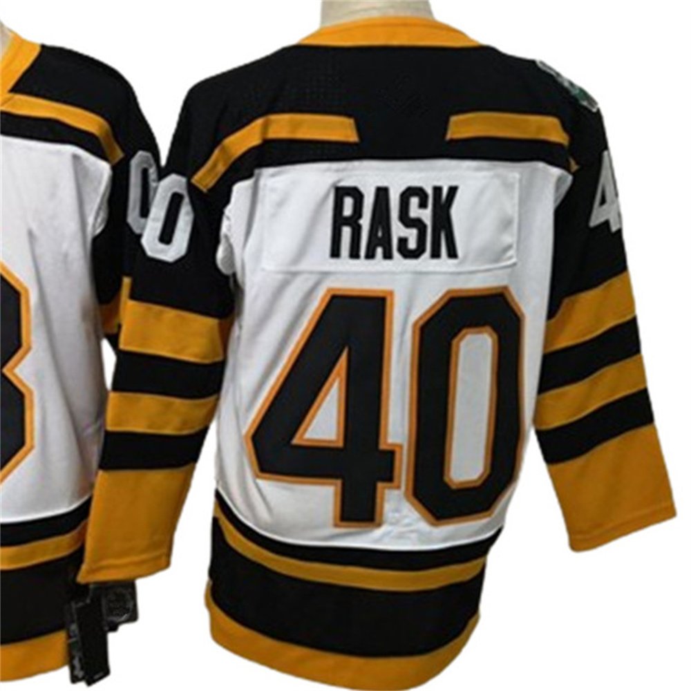 New Custom team Hockey Jerseys 37# BERGERON 33# GHARA 40# RASK Hockey Jersey Embroidery Shirts Sports Wear