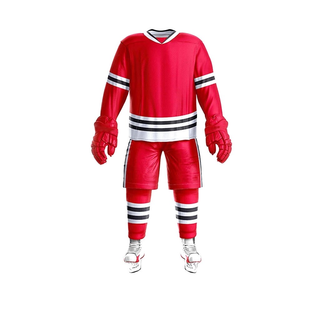 Manufacturer Wholesale Custom Sublimation Printed Hockey Pants Blank Ice Hockey Uniform for Training OEM And Custom Team Name