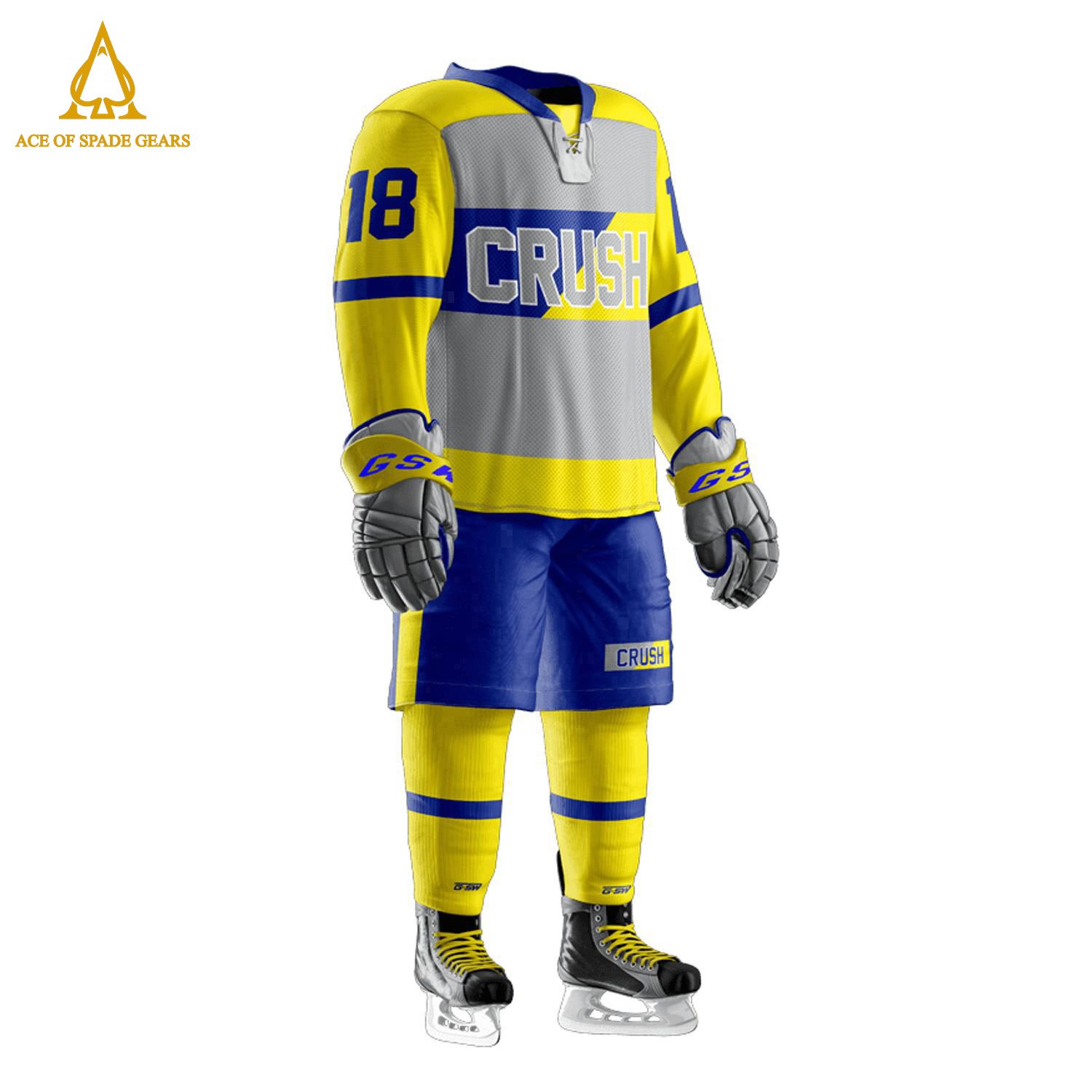 Durable Material Slim Fit Team Ice Hockey Uniform Pakistan Made Comfortable Ice Hockey Uniform