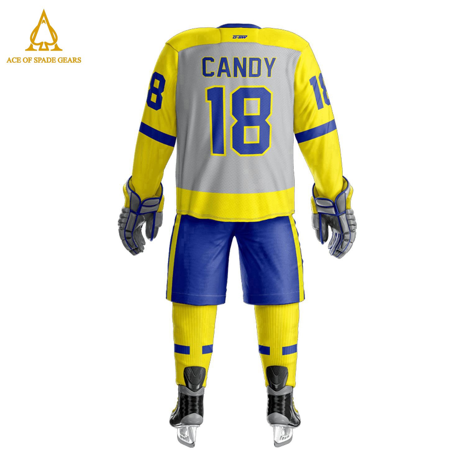 Durable Material Slim Fit Team Ice Hockey Uniform Pakistan Made Comfortable Ice Hockey Uniform