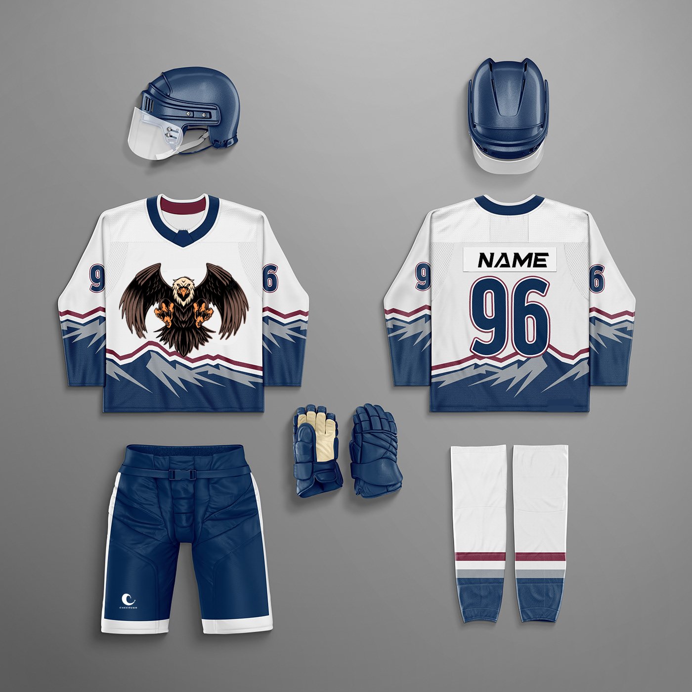 Customized Ice Hockey Jerseys Breathable Adult Youth Ice Hockey Wear