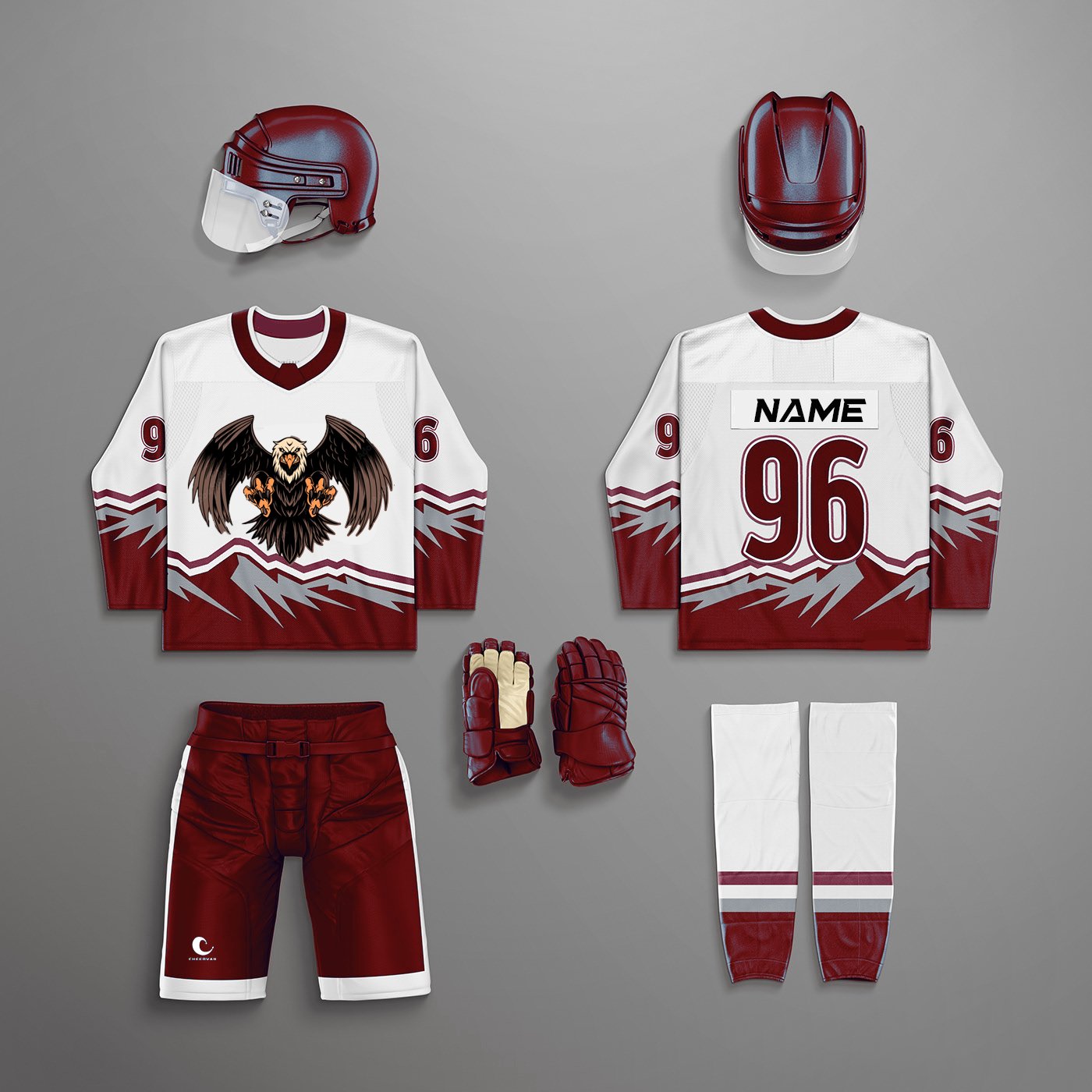 Customized Ice Hockey Jerseys Breathable Adult Youth Ice Hockey Wear