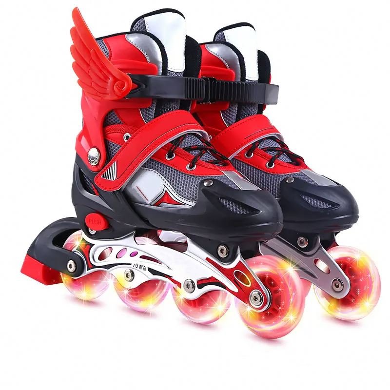 Genuine Polyurethane Wheels Pvc Patine Red Color Cheap For Promotion Powerslide Inline Skates