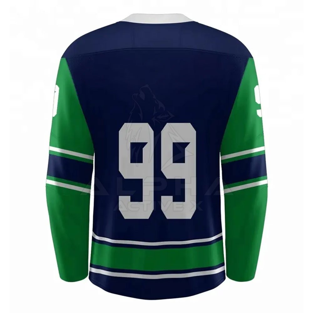 Custom Made Lightweight Men's Ice Hockey Jersey High Quality Polyester OEM Printed Team Name on Sale for Sports Wear
