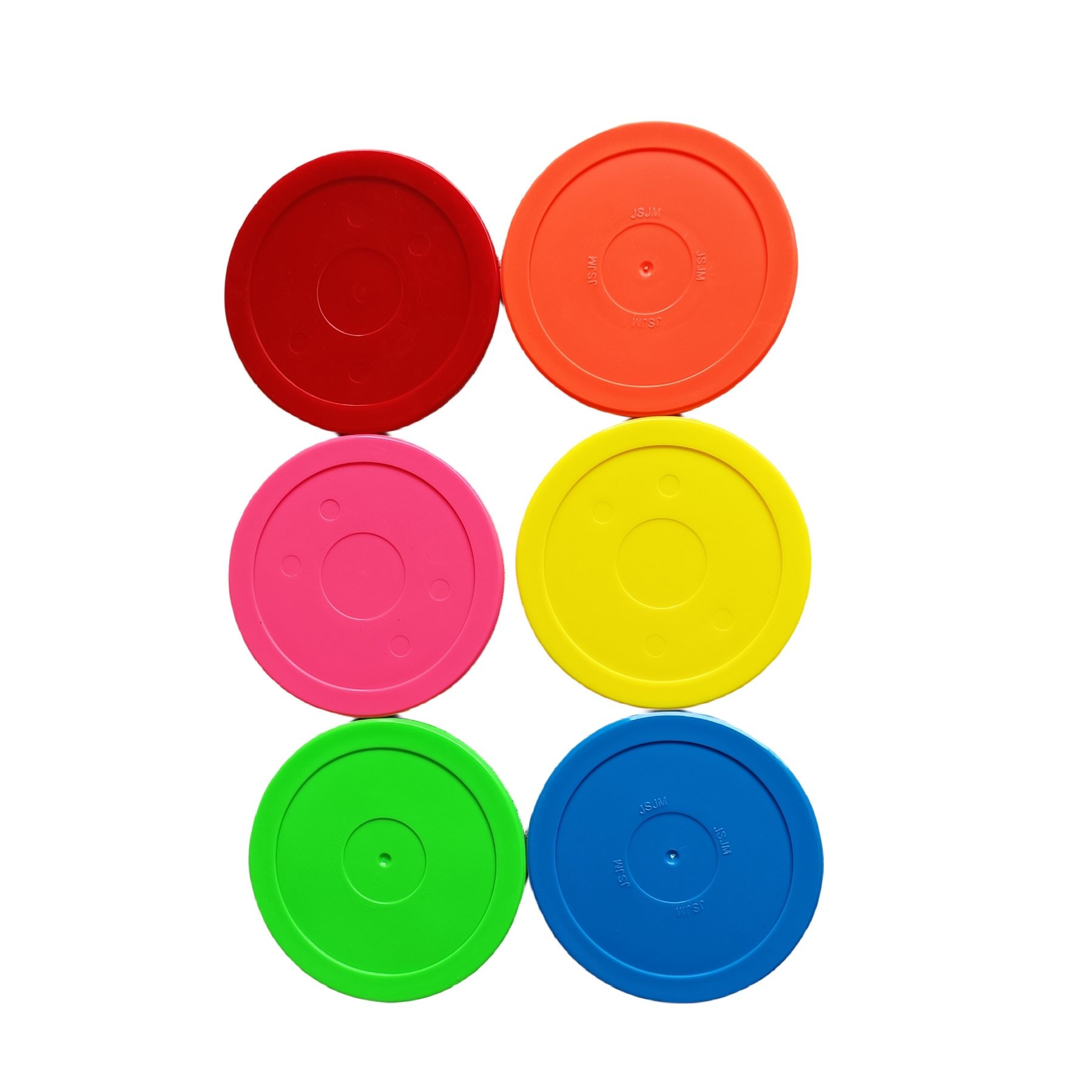 Air Hockey pucks 73mm for coin operated games console arcade machine ice hockey table parts six colors plate ball pieces