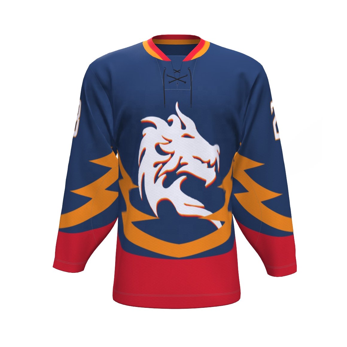 Wholesale Best Quality Hot Selling 100% Polyester Men's Ice Hockey Jersey Long Sleeve Plus Size Custom with OEM Team Name
