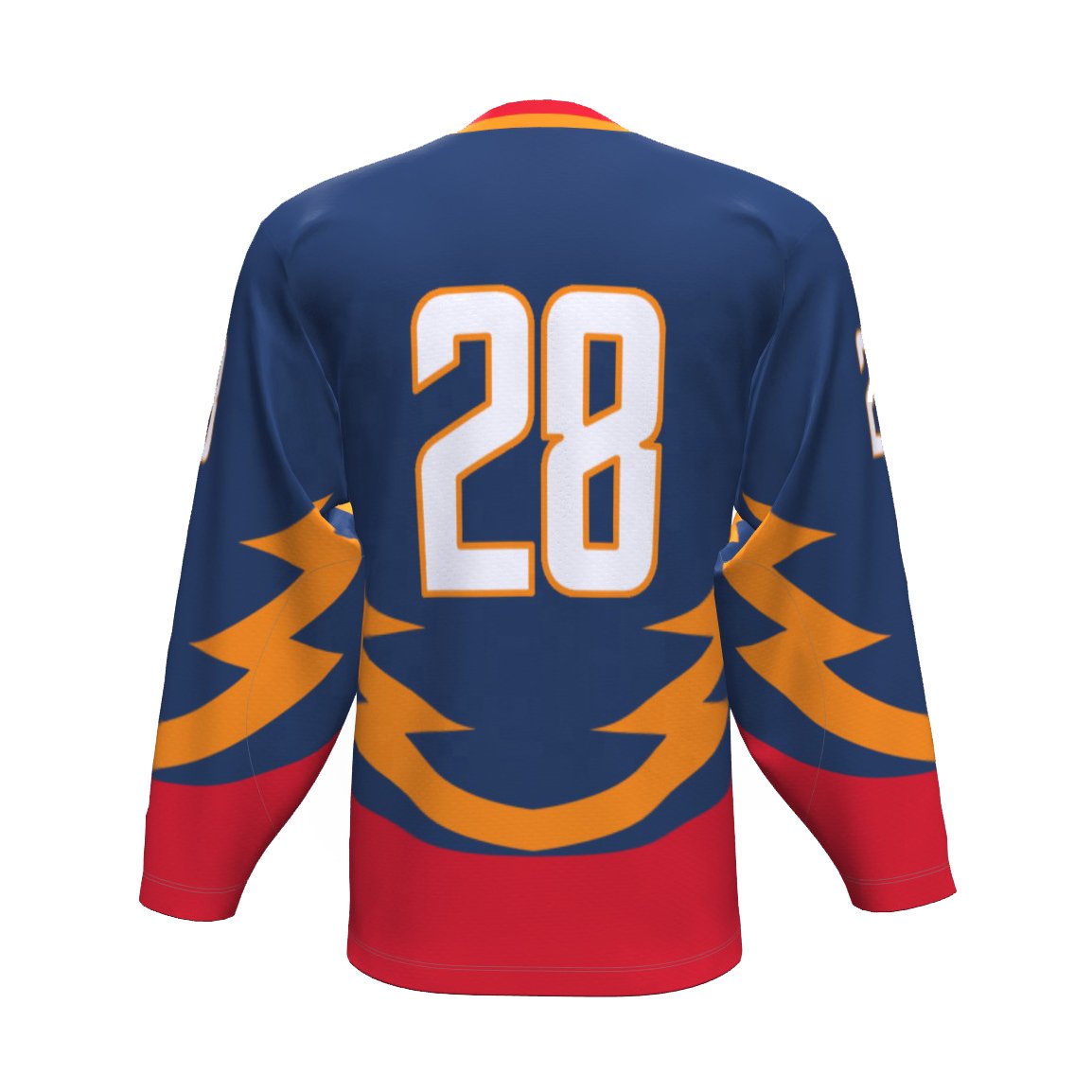 Wholesale Best Quality Hot Selling 100% Polyester Men's Ice Hockey Jersey Long Sleeve Plus Size Custom with OEM Team Name