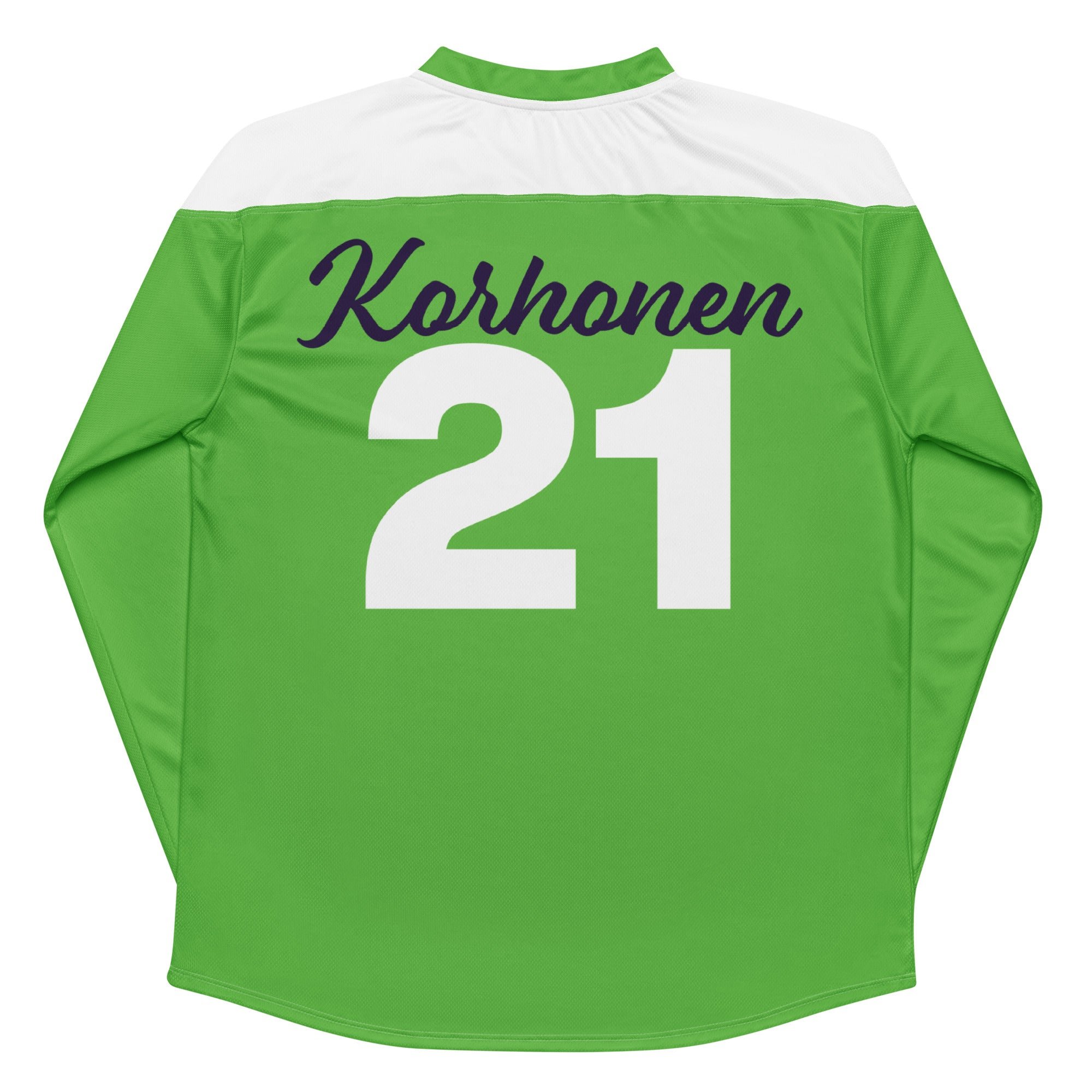 Top quality 100% polyester Jersey Casual Wear Hockey Jerseys Sublimation Funny Green Ice Hockey Jersey