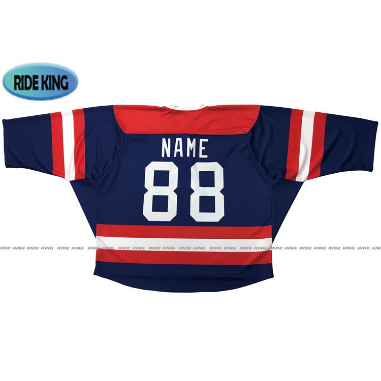 2021 Ride King OEM Sublimation Team Mens custom sublimated ice hockey jersey