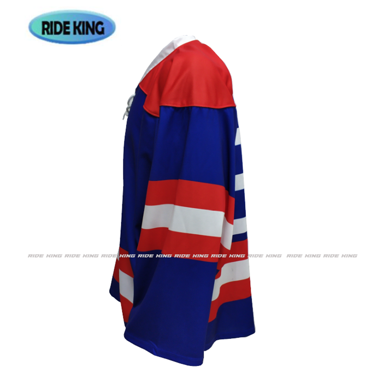 2021 Ride King OEM Sublimation Team Mens custom sublimated ice hockey jersey