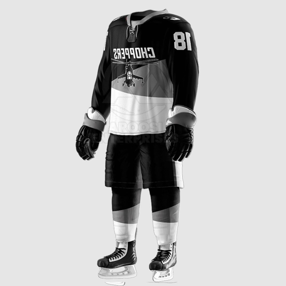 Best Sale Men's Ice Hockey Uniforms Latest Design OEM Team Name Printed Made in Pakistan for Sports Wear