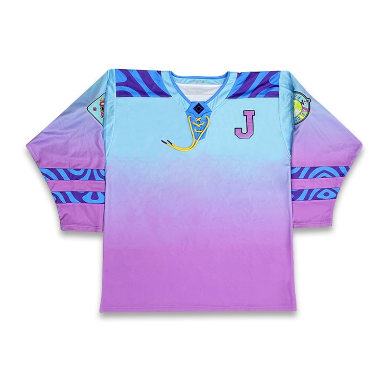 Custom Embroidered Hockey Jersey Ombre Tie Dye Ice Hockey Jersey Manufacturer