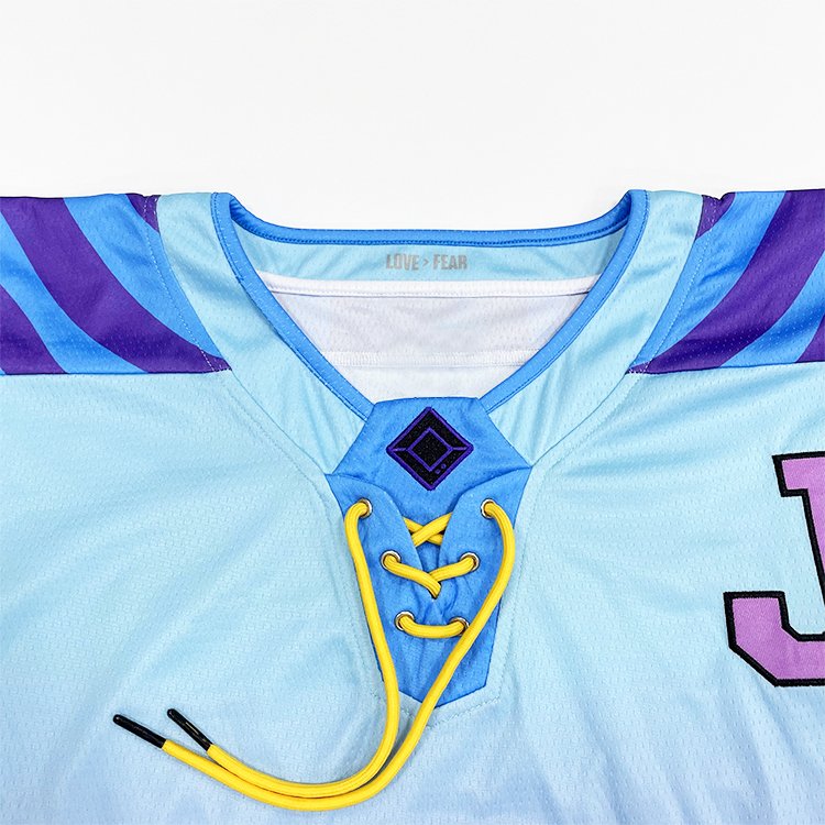 Custom Embroidered Hockey Jersey Ombre Tie Dye Ice Hockey Jersey Manufacturer