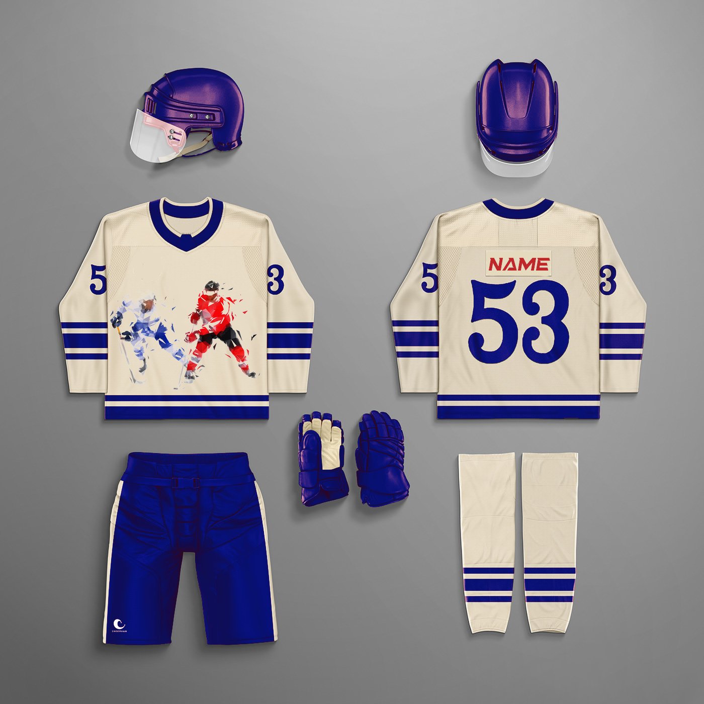 Top Sublimation Ice Hockey Jersey Breathable Adult Youth Ice Hockey Wear