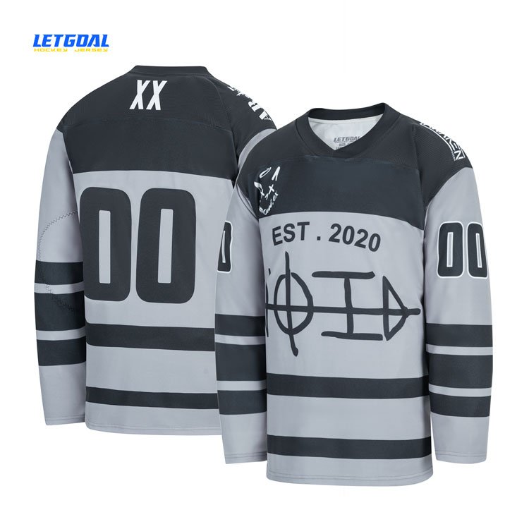 2023 Latest Design Hockey Jerseys Sublimated Hockey Jerseys Pro Ice Hockey Uniform