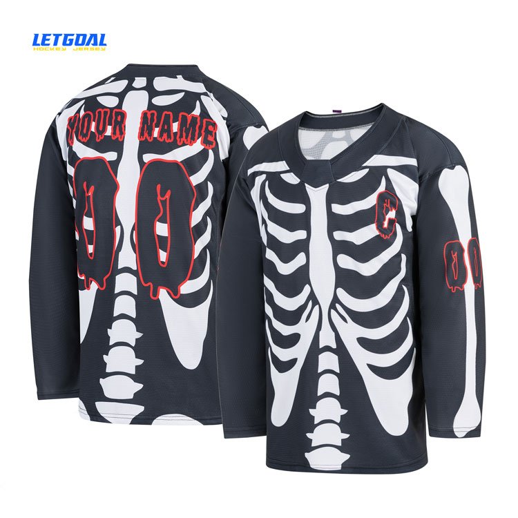 2023 Latest Design Hockey Jerseys Sublimated Hockey Jerseys Pro Ice Hockey Uniform