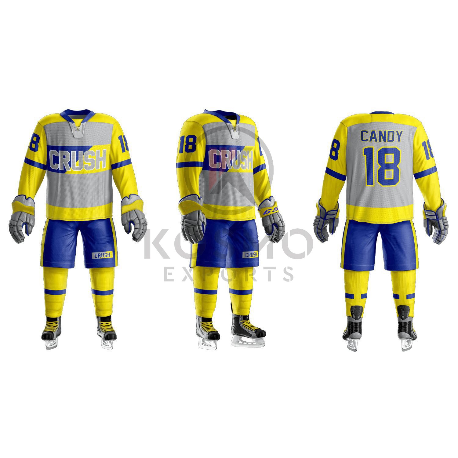 Best Selling Ice Hockey Uniform Custom Made Logo Sublimation Comfortable Team Hockey Uniform