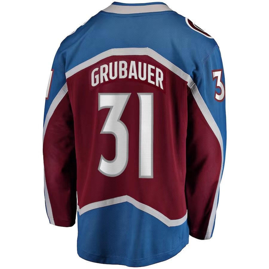 High Quality Wholesale Custom Made Deign Embroidered Shirts #29 Mackinnon #92 Landeskog Ice Colorado Avalanche Hockey Jersey