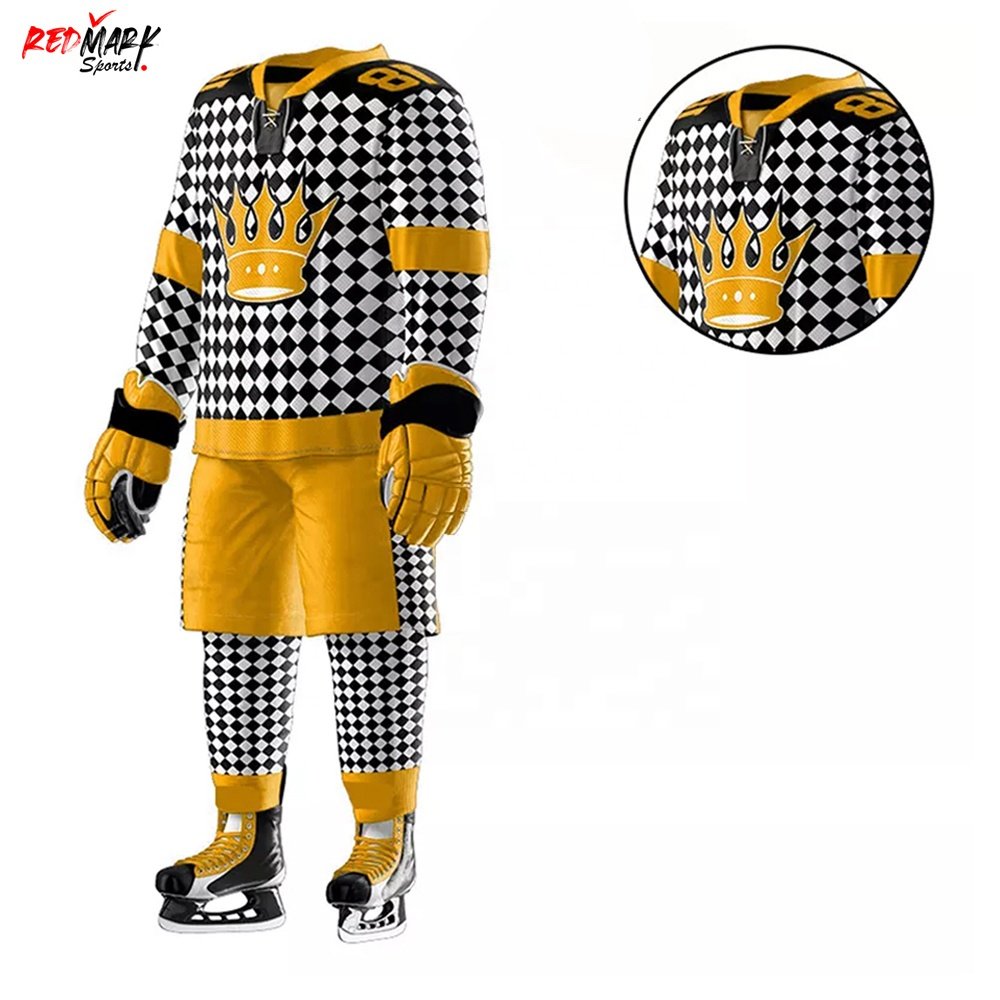 New Adults Wear Comfortable Ice Hockey Uniform Sublimation Printing Sports Wear Ice Hockey Uniform