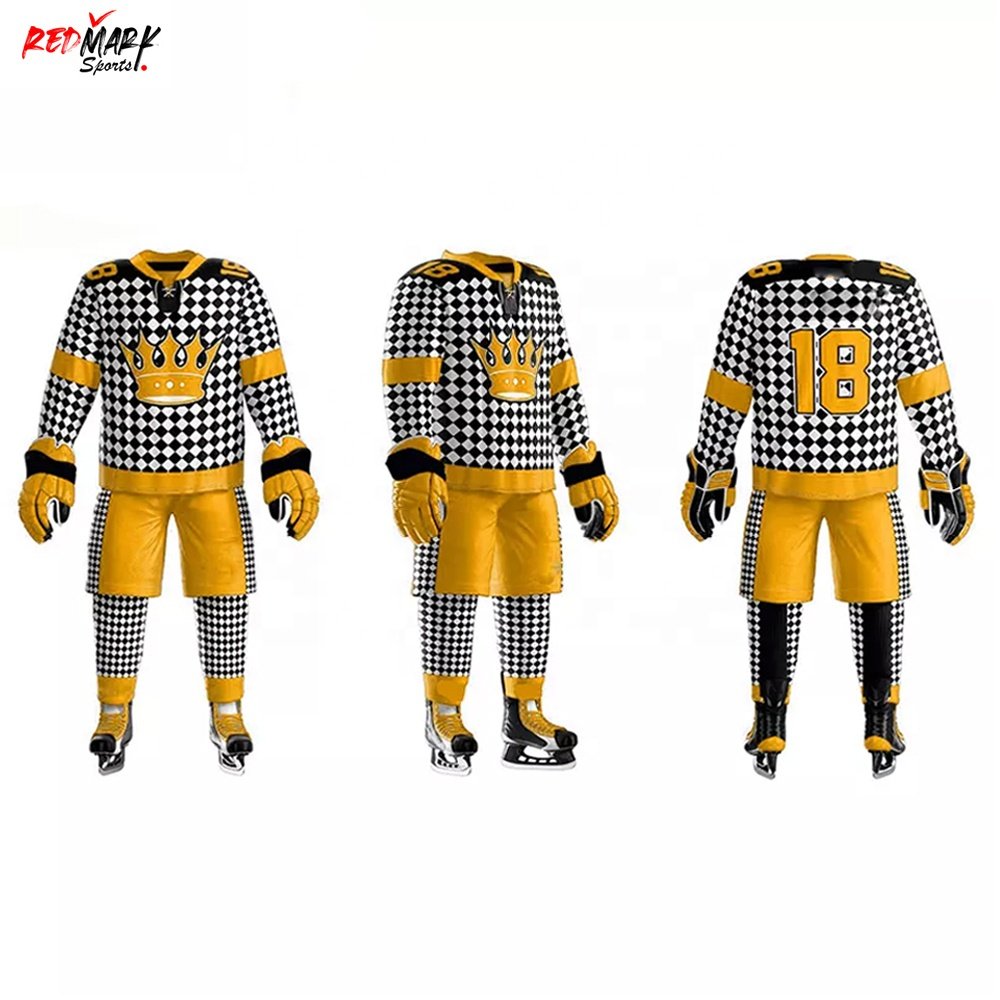 New Adults Wear Comfortable Ice Hockey Uniform Sublimation Printing Sports Wear Ice Hockey Uniform