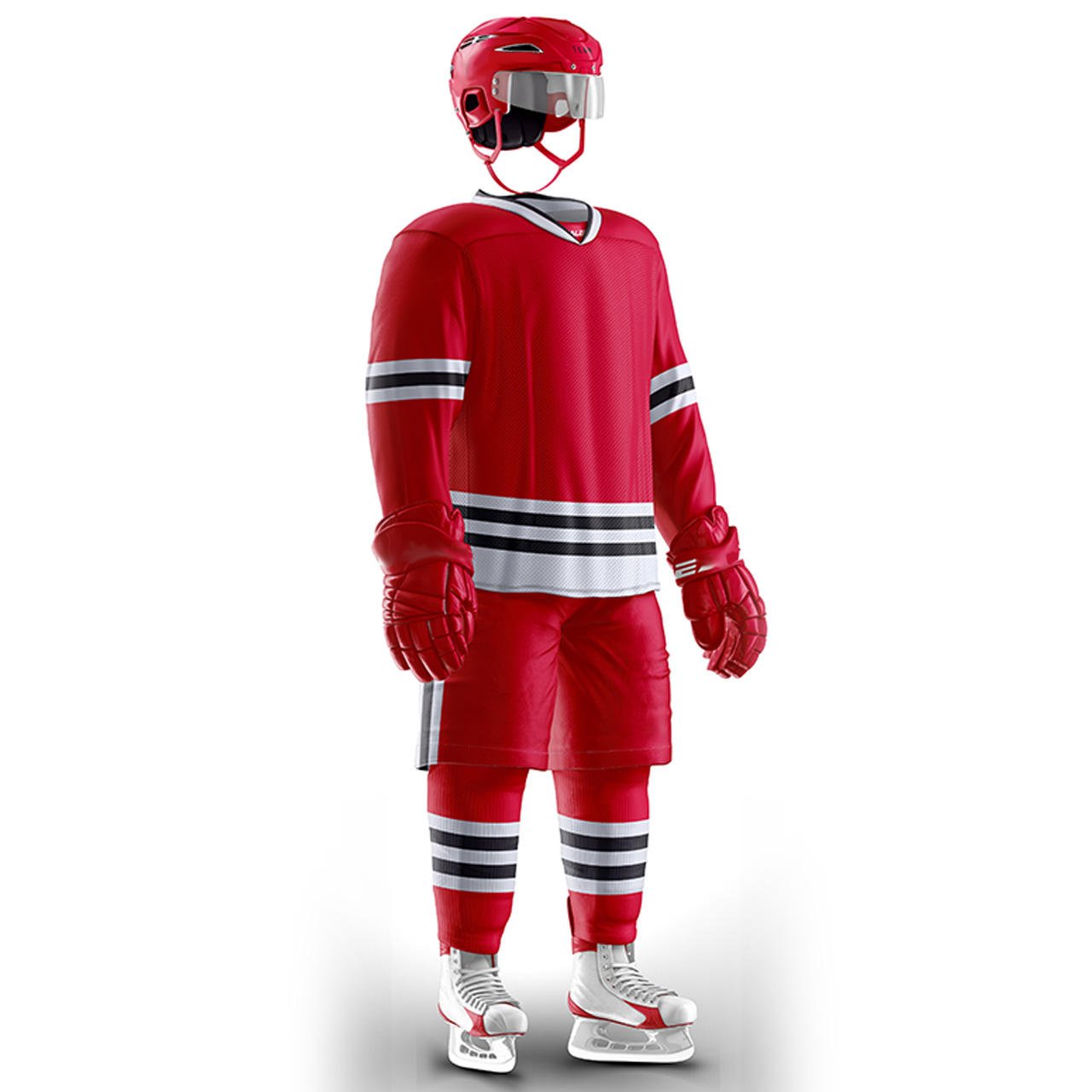 Factory Direct Sale Cheap Team Training Embroidery Printing Large Size Men's Ice Hockey Jersey Set