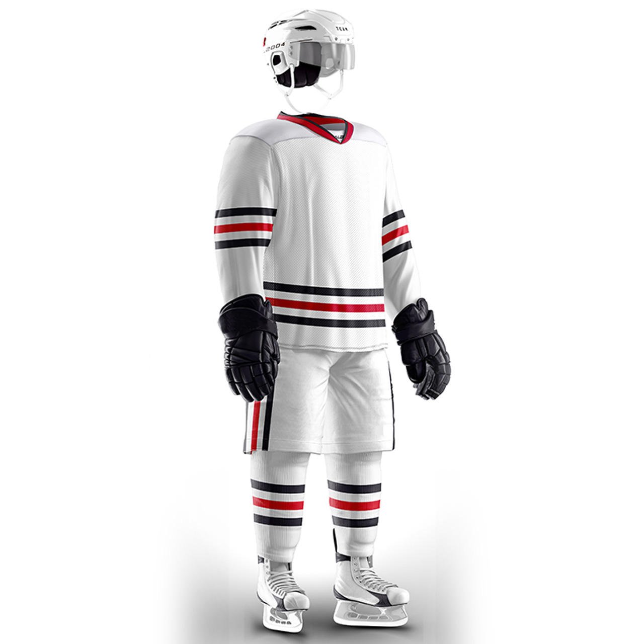 Factory Direct Sale Cheap Team Training Embroidery Printing Large Size Men's Ice Hockey Jersey Set