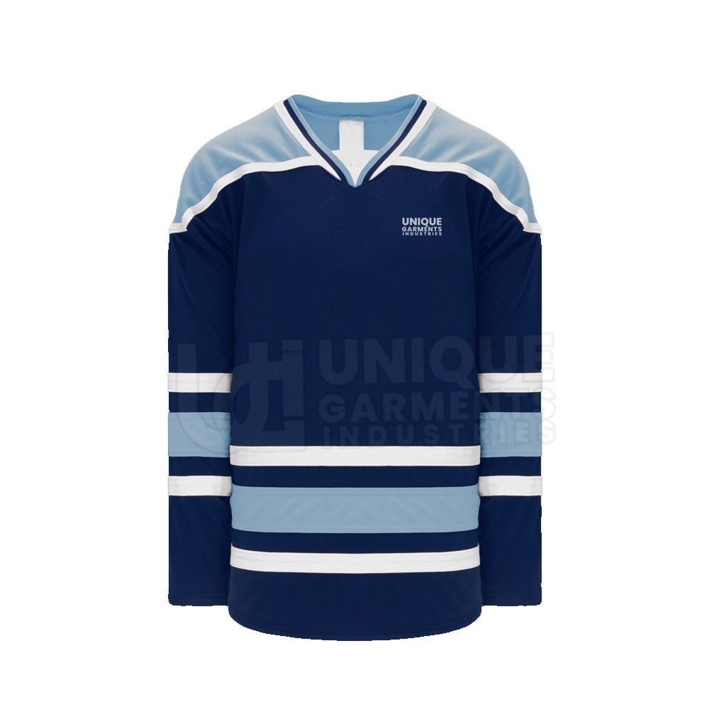 Hockey Jersey Shirt Wholesale Custom Blank Blues Embroidery Embroidered Set Unisex OEM Technics Logo Style Time Lead Sportswear