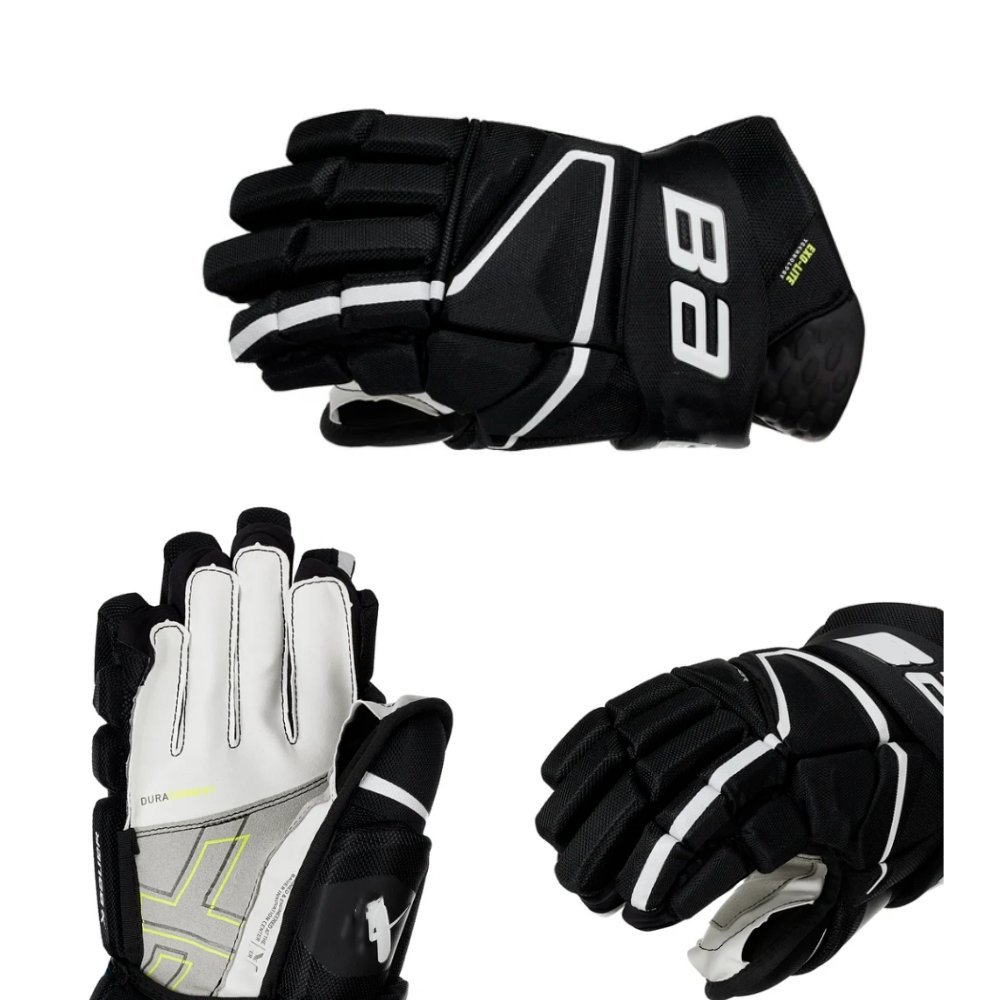 hockey gloves hyperlite 2 Black Red White Navy Blue Color Custom Team Logo Hockey Glove QRE 10 Edge Ball Hockey Sports Equipment