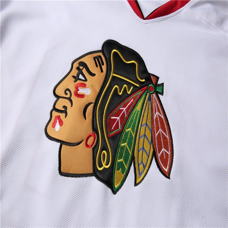 high quality oem custom ice hockey white blank uniform twill embroidery ice hockey jersey