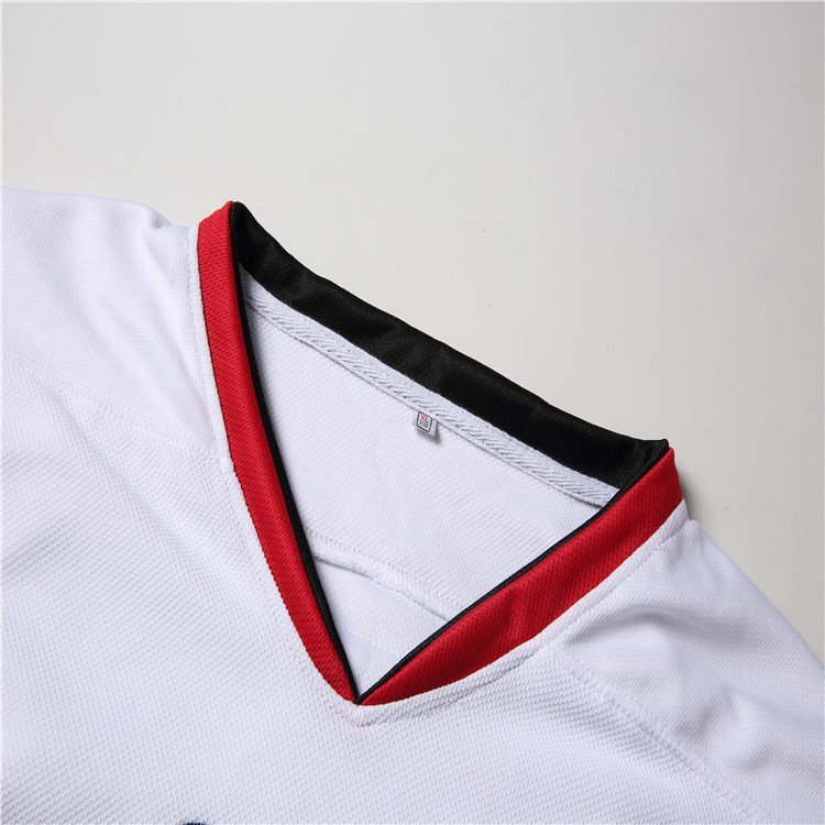 high quality oem custom ice hockey white blank uniform twill embroidery ice hockey jersey