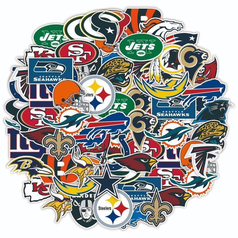 USA American Football Baseball Basketball Ice Hockey Stickers for Water Bottles,Vinyl Waterproof Sport Stickers