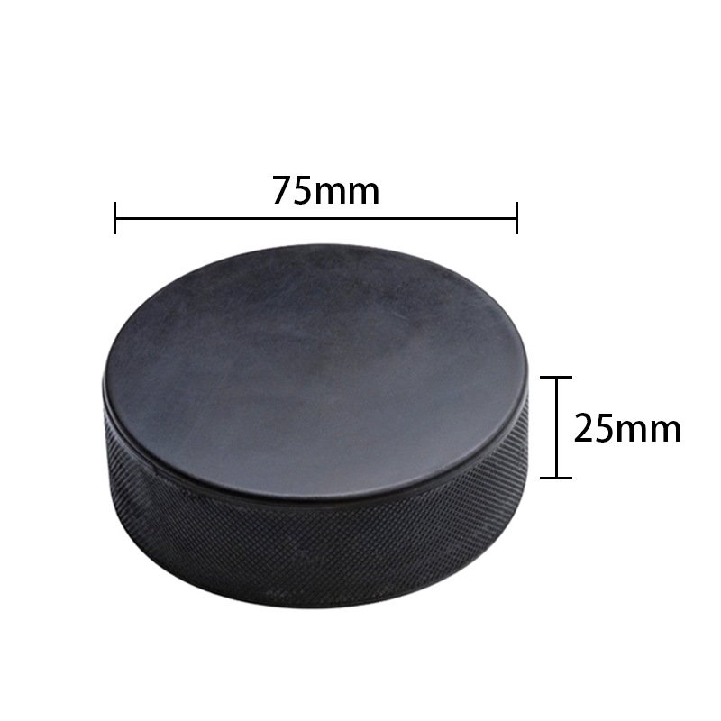 Wholesale skating rink training special ice puck 75*25mm customizable high quality rubber ice hockey puck