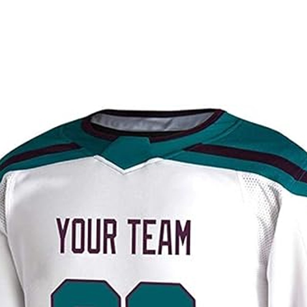 New Custom Embroidered Ice hockey jerseys design NHLing anaheim ducks hockey jersey sublimated mesh ice honckey team uniform