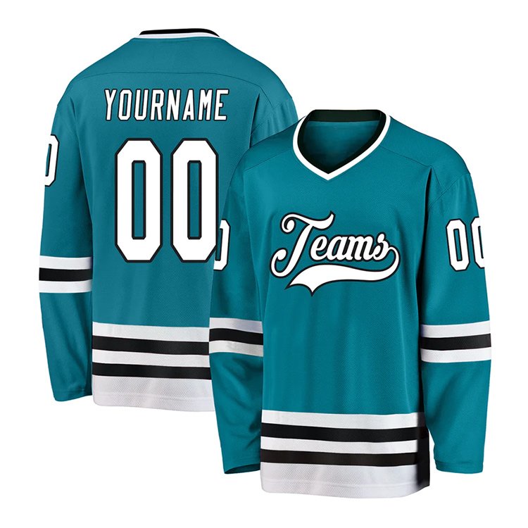 Ice Hockey Jersey High Quality Polyester Free Design Sublimated Print Embroidery Logo Custom Hockey Uniform