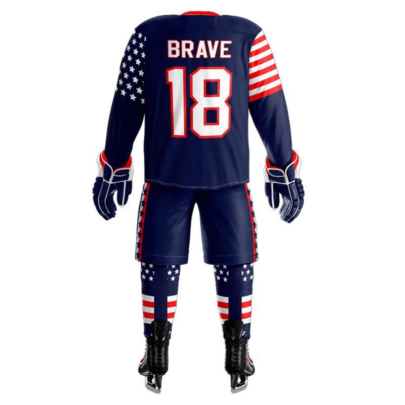 Polyester Made Ice Hockey Uniform Low Moq Custom Oem Design Ice Hockey Uniform Design Your Own Uniform