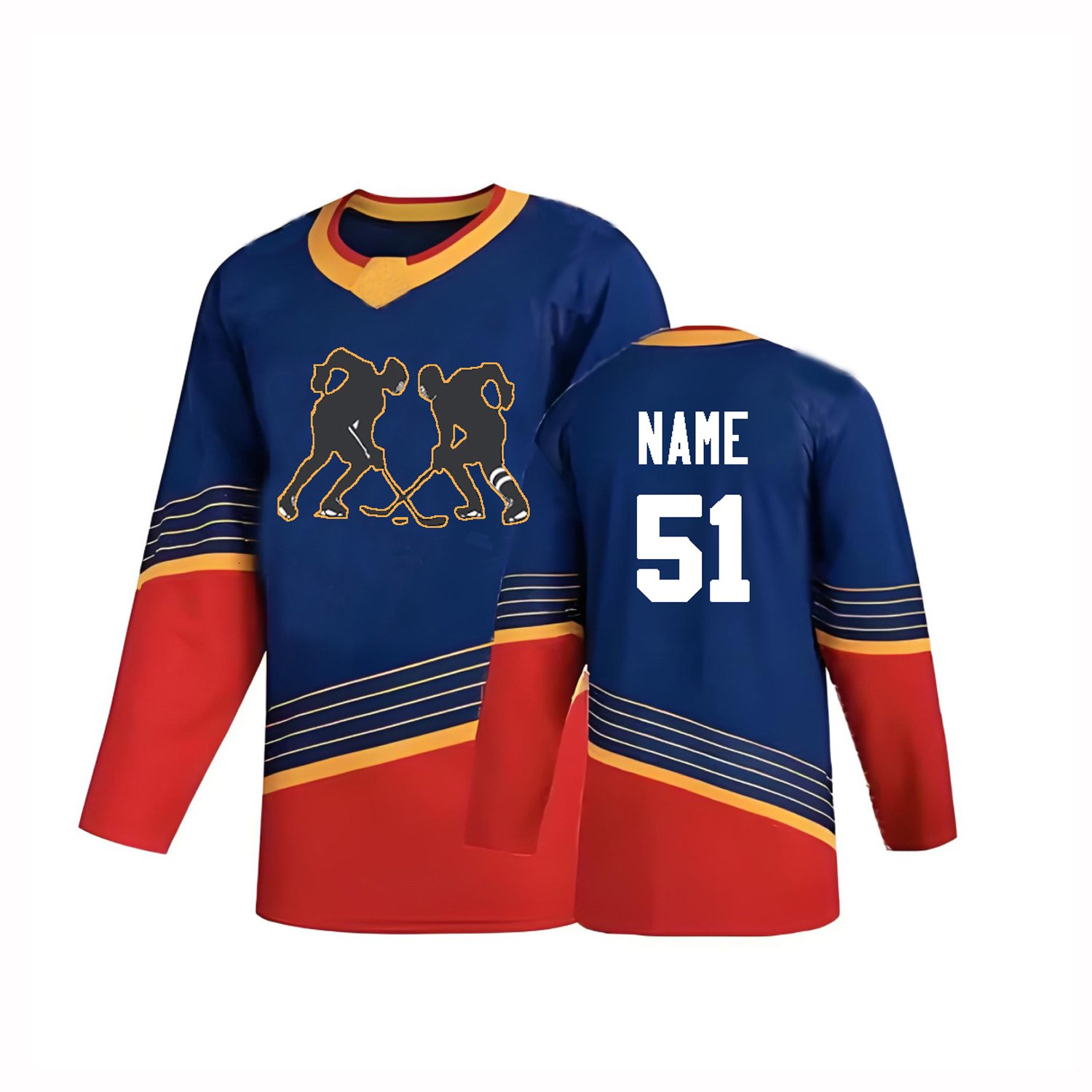 plain embroidery chiefs hockey jersey custom sublimated hockey jersey team hockey jersey
