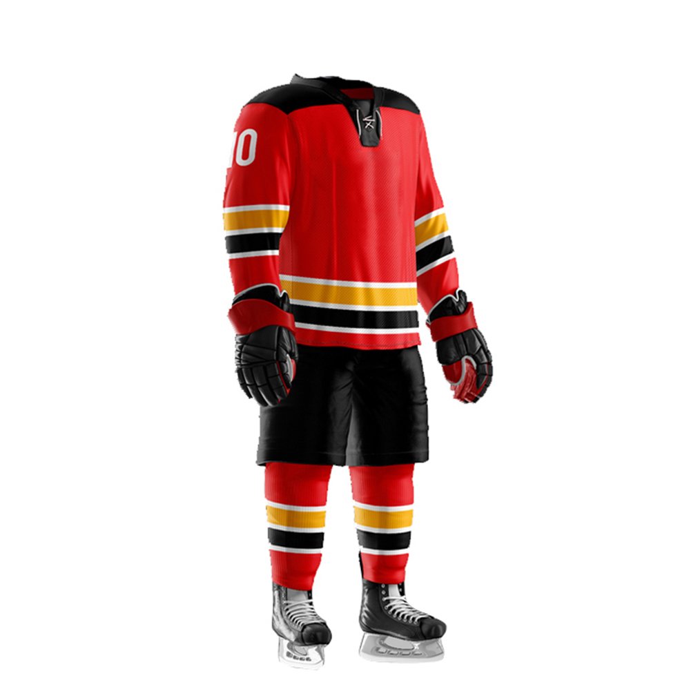 Custom Made Men's Ice Hockey Uniform New Design Plain Sports Wear with OEM Team Name Printing