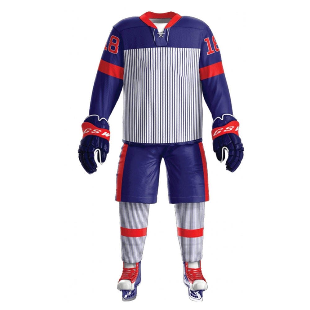 Sportswear Ice Hockey Jersey/100% Polyester Ice Hockey Uniforms Use For Adults Men Fashionable Ice Hockey Jersey