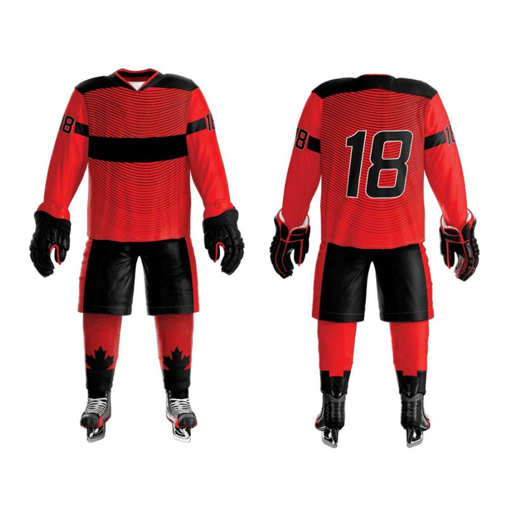 Sportswear Ice Hockey Jersey/100% Polyester Ice Hockey Uniforms Use For Adults Men Fashionable Ice Hockey Jersey
