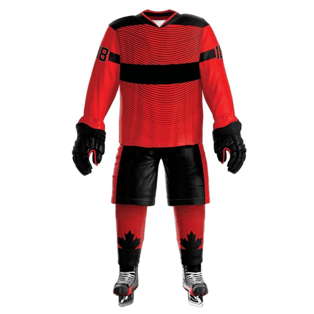 Sportswear Ice Hockey Jersey/100% Polyester Ice Hockey Uniforms Use For Adults Men Fashionable Ice Hockey Jersey