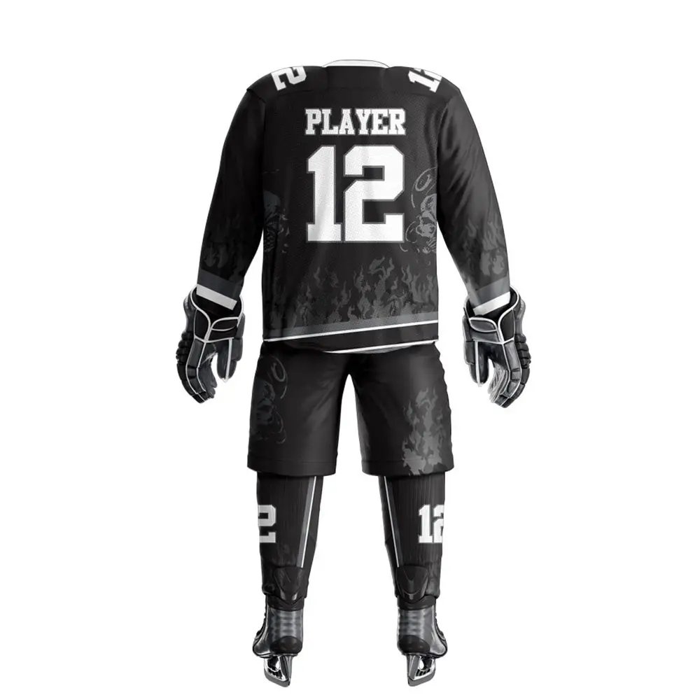 Embroidery Design Your Own Hockey Uniform Custom Design Wholesale Sublimation Mens Team Ice Hockey Uniform
