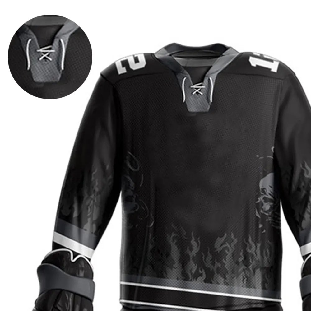 Embroidery Design Your Own Hockey Uniform Custom Design Wholesale Sublimation Mens Team Ice Hockey Uniform